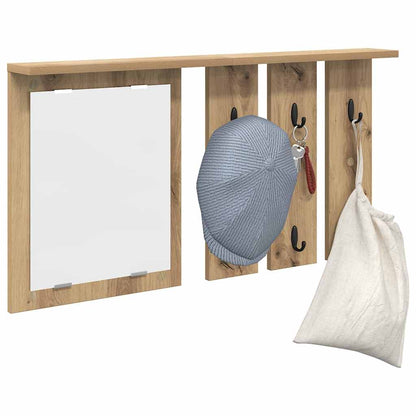 vidaXL Portemanteau mural Chêne artisan 85 x 10 x 45 cm