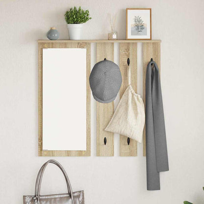vidaXL Portant mural chêne Sonoma 84 x 10 x 80 cm