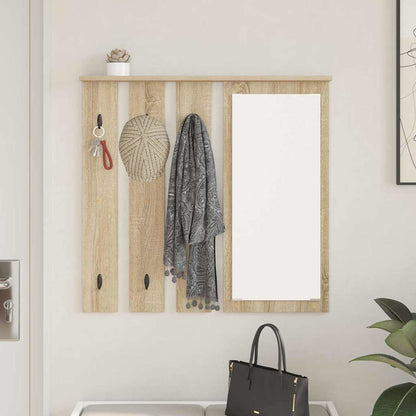 vidaXL Portant mural chêne Sonoma 84 x 10 x 80 cm