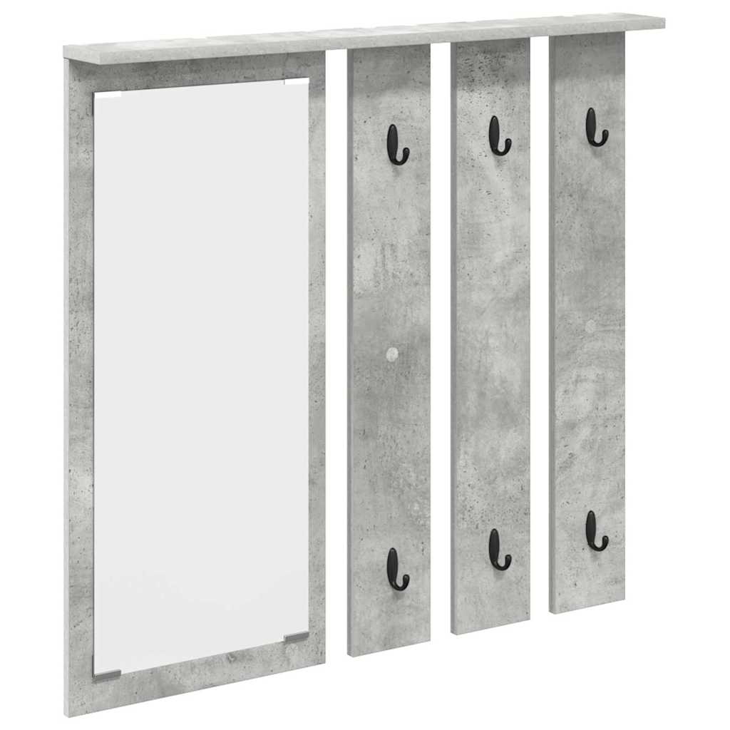 vidaXL Wandmontierter Kleiderständer Betongrau 84 x 10 x 80 cm
