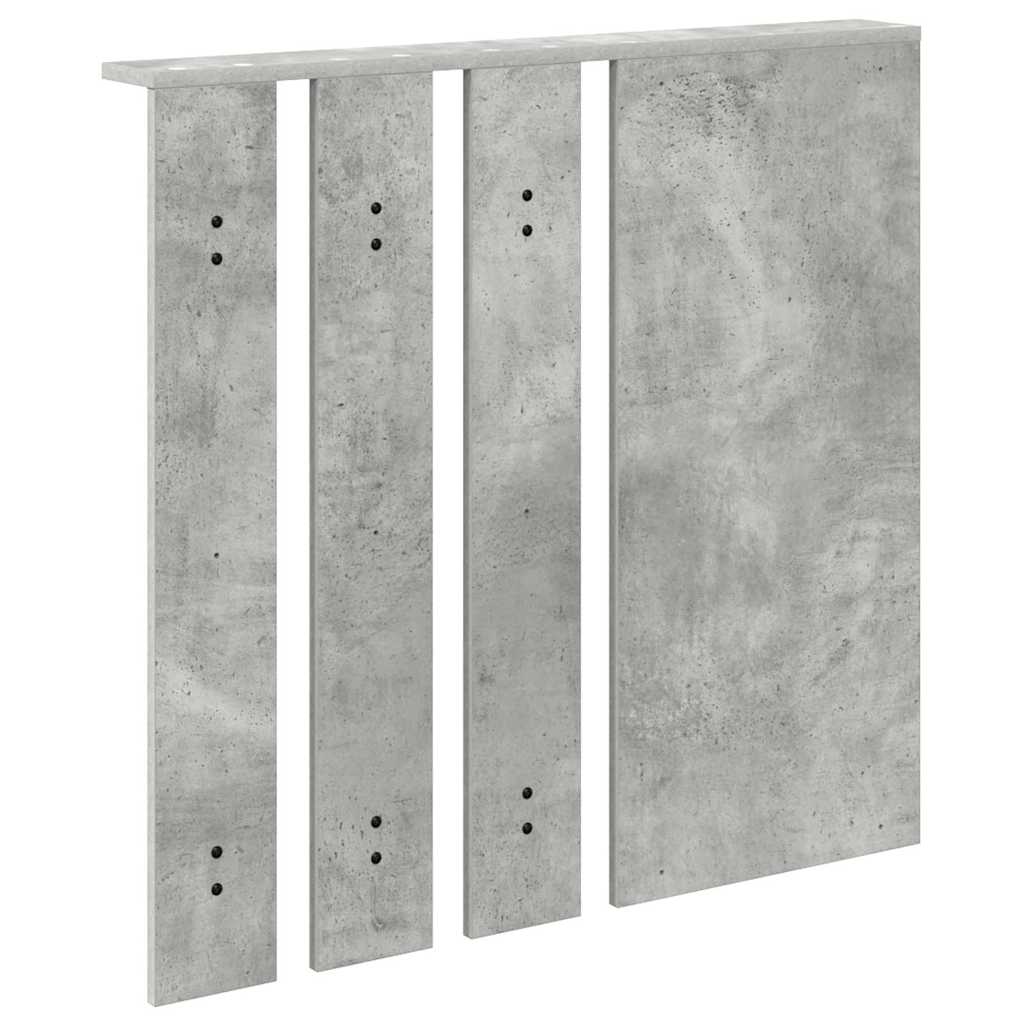 vidaXL Wandmontierter Kleiderständer Betongrau 84 x 10 x 80 cm