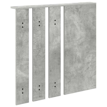 vidaXL Wandmontierter Kleiderständer Betongrau 84 x 10 x 80 cm