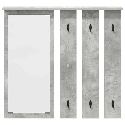 vidaXL Wandmontierter Kleiderständer Betongrau 84 x 10 x 80 cm