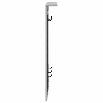 vidaXL Wandmontierter Kleiderständer Betongrau 84 x 10 x 80 cm