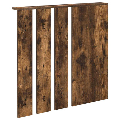 vidaXL Wandmontierter Kleiderständer Räuchereiche 84 x 10 x 80 cm