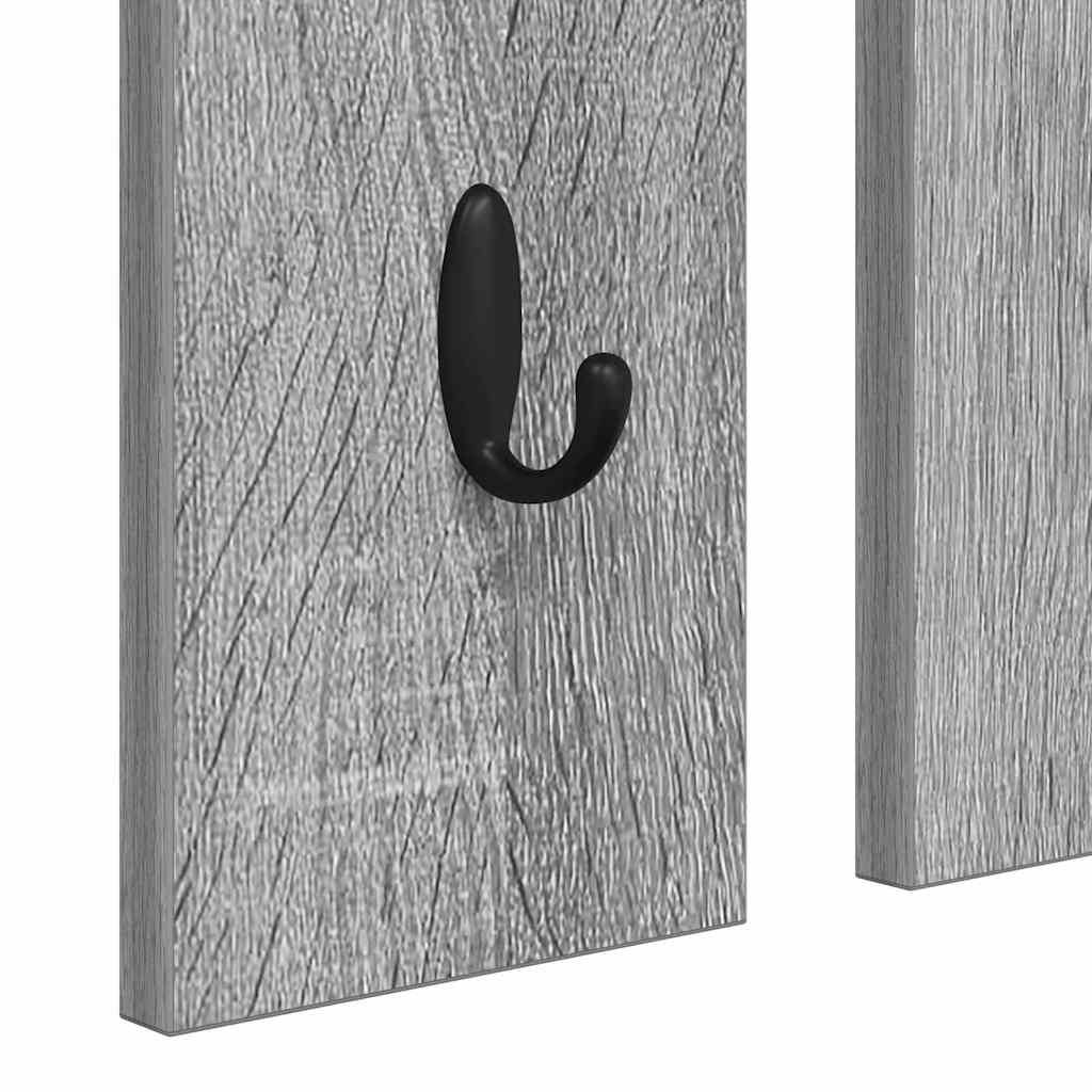 vidaXL Portant mural gris Sonoma 84 x 10 x 80 cm