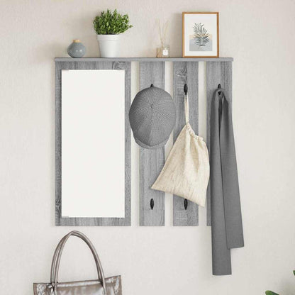 vidaXL Portant mural gris Sonoma 84 x 10 x 80 cm