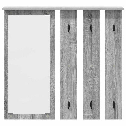 vidaXL Portant mural gris Sonoma 84 x 10 x 80 cm