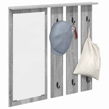 vidaXL Portant mural gris Sonoma 84 x 10 x 80 cm