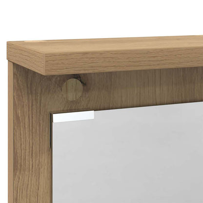 vidaXL Wandmontierter Kleiderständer Artisan-Eiche 84 x 10 x 80 cm