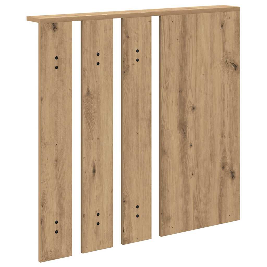 vidaXL Wandmontierter Kleiderständer Artisan-Eiche 84 x 10 x 80 cm