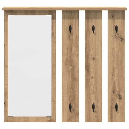 vidaXL Wandmontierter Kleiderständer Artisan-Eiche 84 x 10 x 80 cm