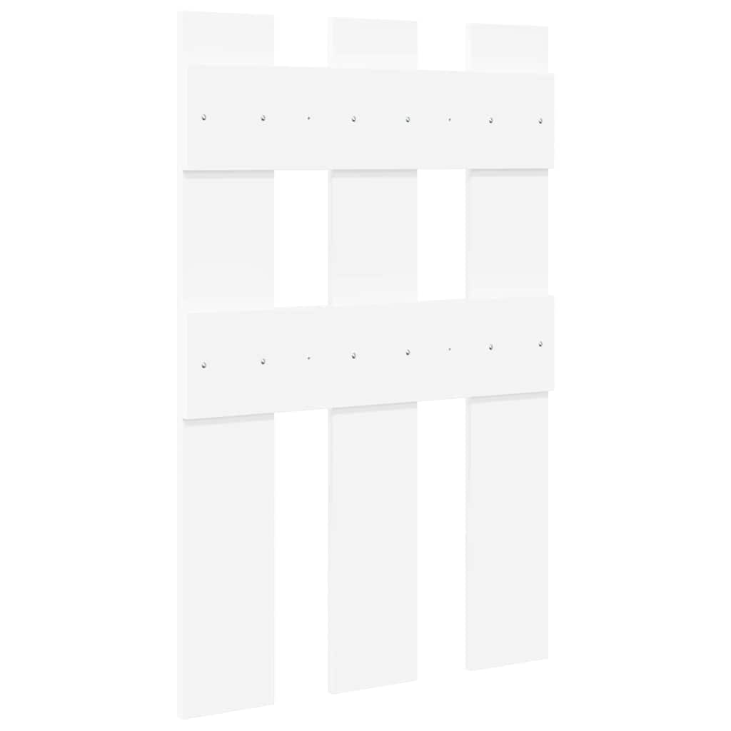 vidaXL Wandmontierter nachttisch Weiß 65 x 3 x 100 cm Holzwerkstoff