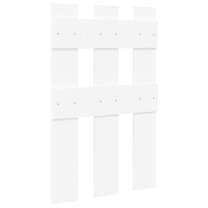 vidaXL Wandmontierter nachttisch Weiß 65 x 3 x 100 cm Holzwerkstoff
