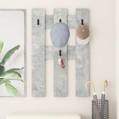 vidaXL Table de chevet murale Gris béton 65 x 3 x 100 cm