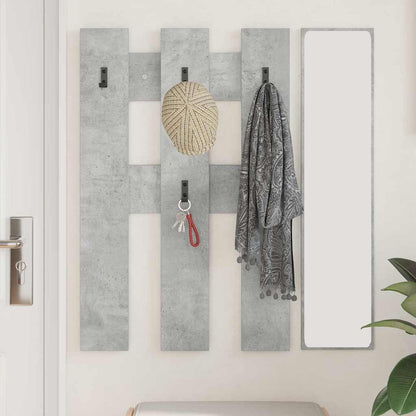 vidaXL Table de chevet murale Gris béton 65 x 3 x 100 cm
