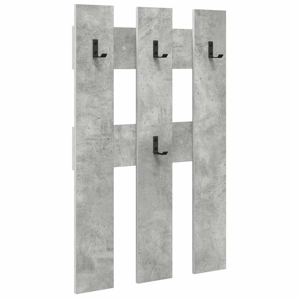 vidaXL Table de chevet murale Gris béton 65 x 3 x 100 cm