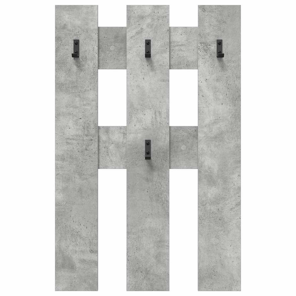vidaXL Table de chevet murale Gris béton 65 x 3 x 100 cm