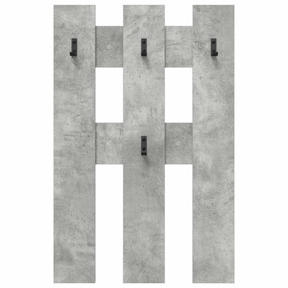 vidaXL Table de chevet murale Gris béton 65 x 3 x 100 cm