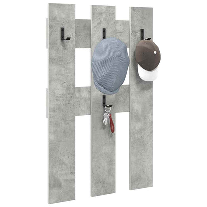 vidaXL Table de chevet murale Gris béton 65 x 3 x 100 cm