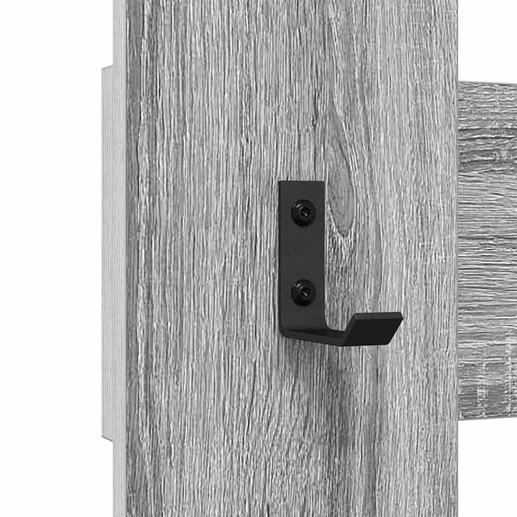 Wandmontierter nachttisch Graues Sonoma 65 x 3 x 100 cm