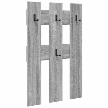 vidaXL Wandmontierter nachttisch Graues Sonoma 65 x 3 x 100 cm