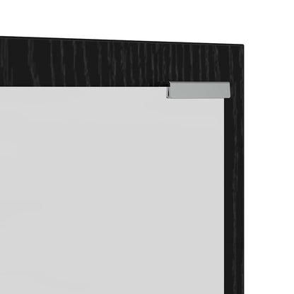 Wandmontierter nachttisch Wandmontiert Schwarz Eichen-Optik