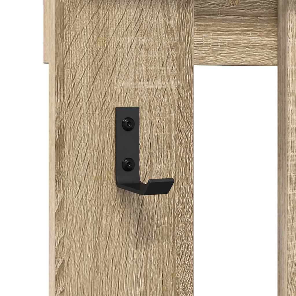 vidaXL Wandmontierter nachttisch Sonoma-Eiche 100 x 10 x 100 cm