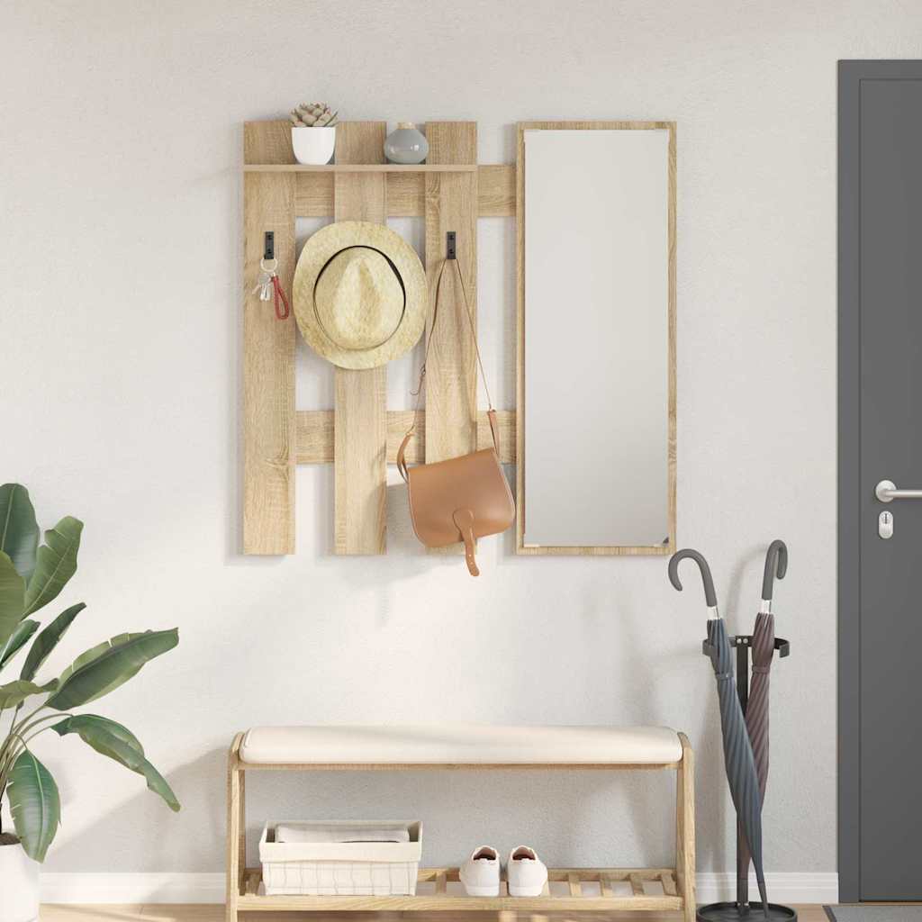 vidaXL Wandmontierter nachttisch Sonoma-Eiche 100 x 10 x 100 cm