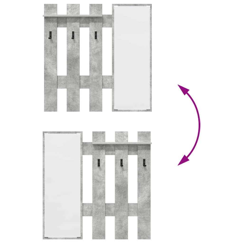 Wandmontierter nachttisch Beton Grau 100 x 10 x 100 cm