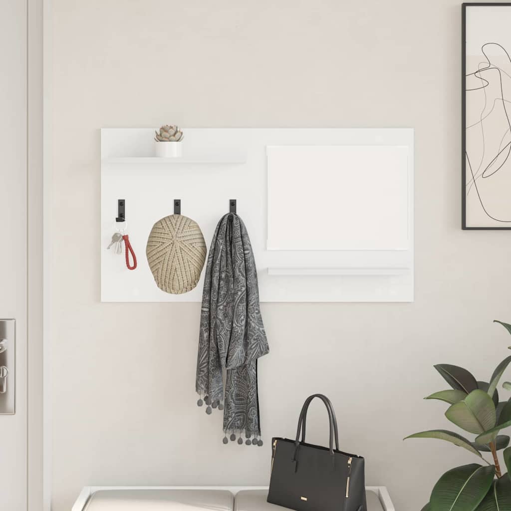 vidaXL Table de chevet murale Blanc 90 x 10 x 50 cm Bois d'ingénierie