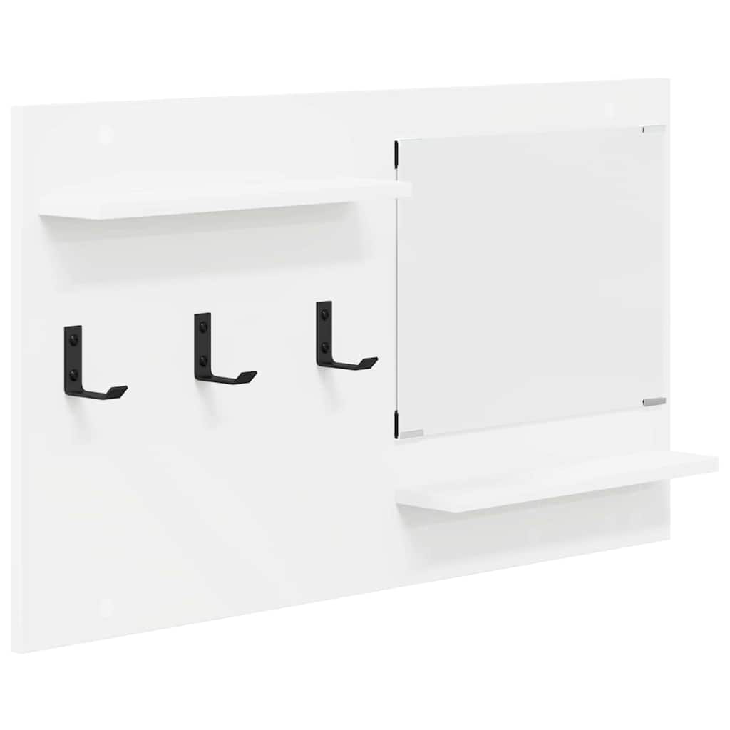 vidaXL Table de chevet murale Blanc 90 x 10 x 50 cm Bois d'ingénierie