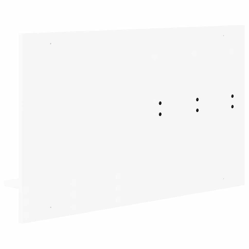 vidaXL Table de chevet murale Blanc 90 x 10 x 50 cm Bois d'ingénierie