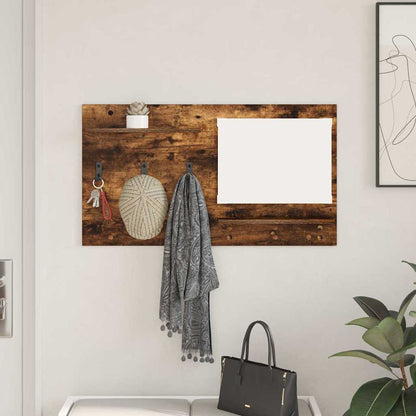 vidaXL Table de chevet murale Chêne fumé 90 x 10 x 50 cm