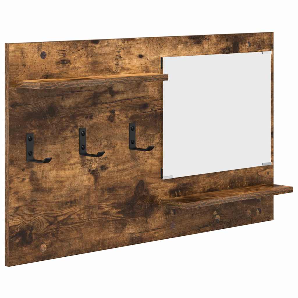 vidaXL Table de chevet murale Chêne fumé 90 x 10 x 50 cm