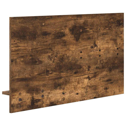 vidaXL Table de chevet murale Chêne fumé 90 x 10 x 50 cm