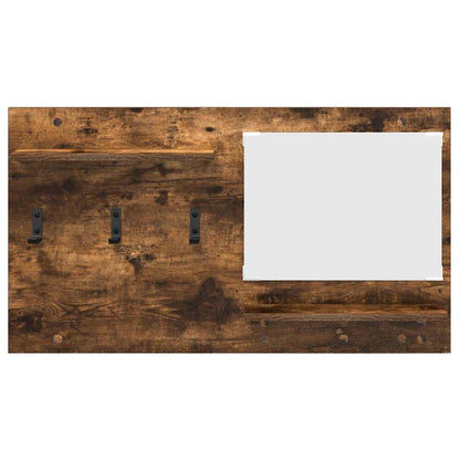vidaXL Table de chevet murale Chêne fumé 90 x 10 x 50 cm