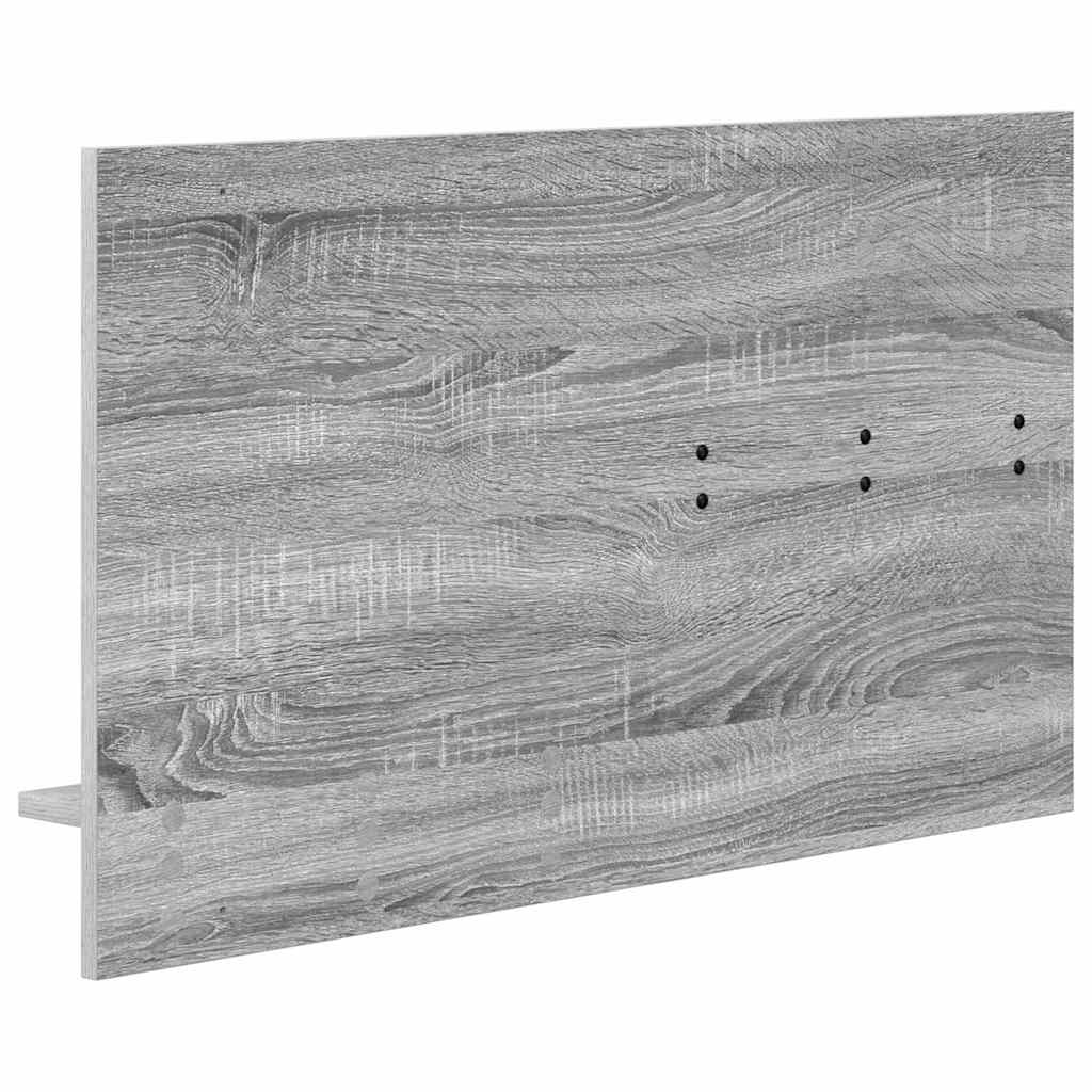 Wandmontierter nachttisch Graues Sonoma 90 x 10 x 50 cm