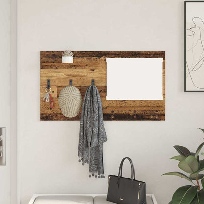 vidaXL Table de chevet murale en bois recyclé 90 x 10 x 50 cm Bois d'ingénierie