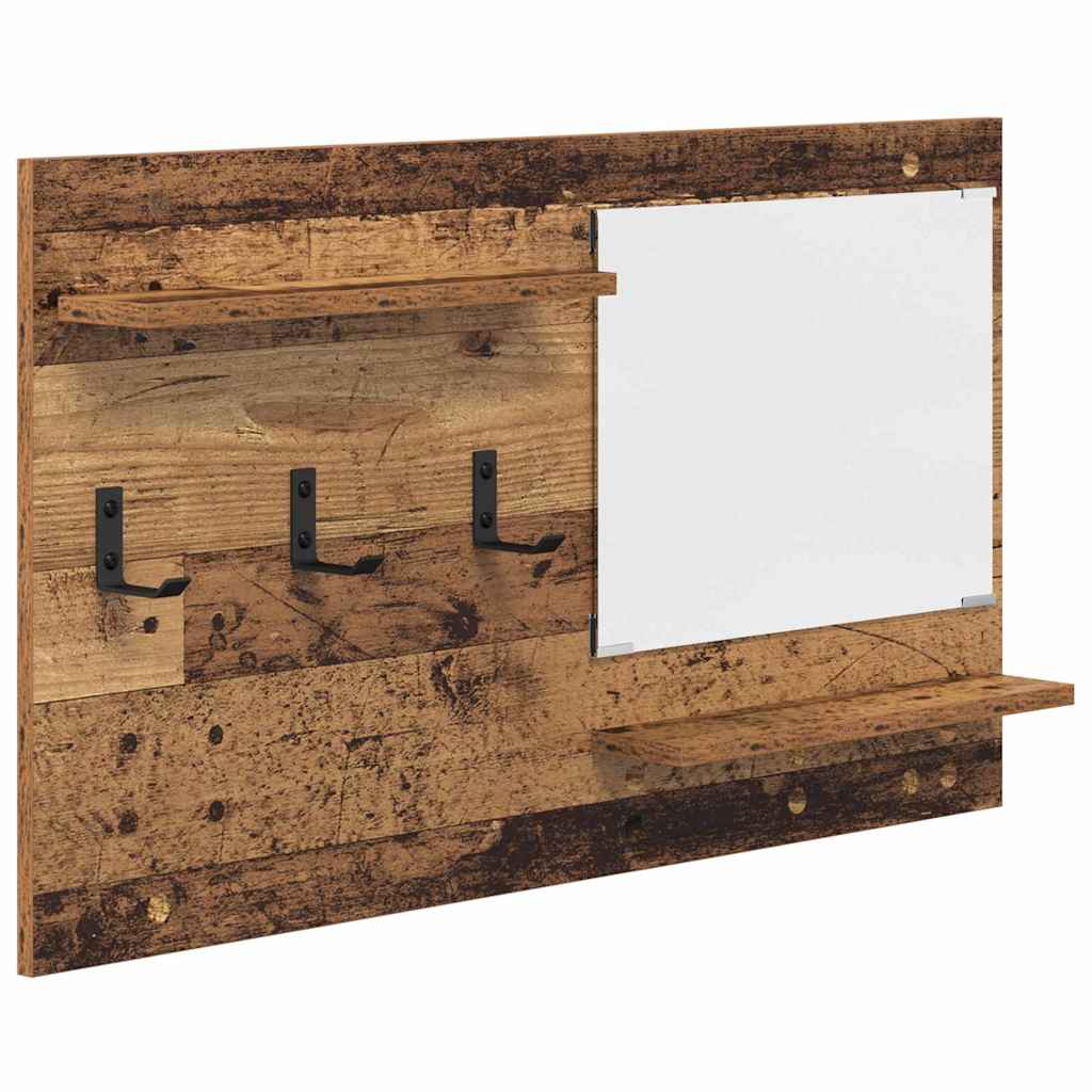 vidaXL Table de chevet murale en bois recyclé 90 x 10 x 50 cm Bois d'ingénierie
