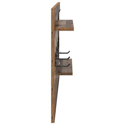 vidaXL Table de chevet murale en bois recyclé 90 x 10 x 50 cm Bois d'ingénierie