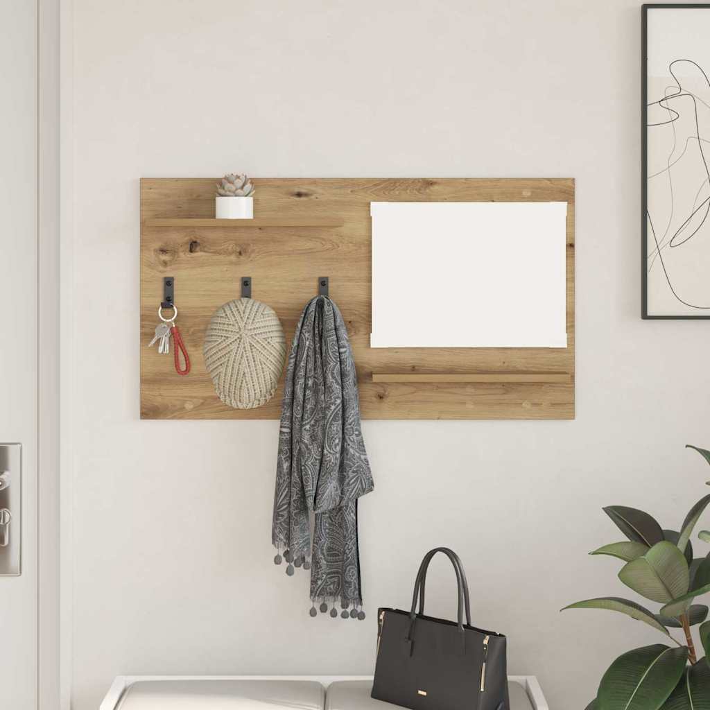 vidaXL Table de chevet murale chêne artisanat 90 x 10 x 50 cm