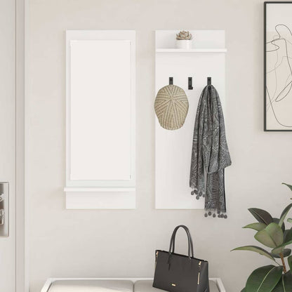 vidaXL Table de chevet murale Blanc 70 x 10 x 90 cm Bois d'ingénierie