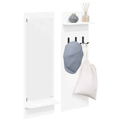 vidaXL Table de chevet murale Blanc 70 x 10 x 90 cm Bois d'ingénierie