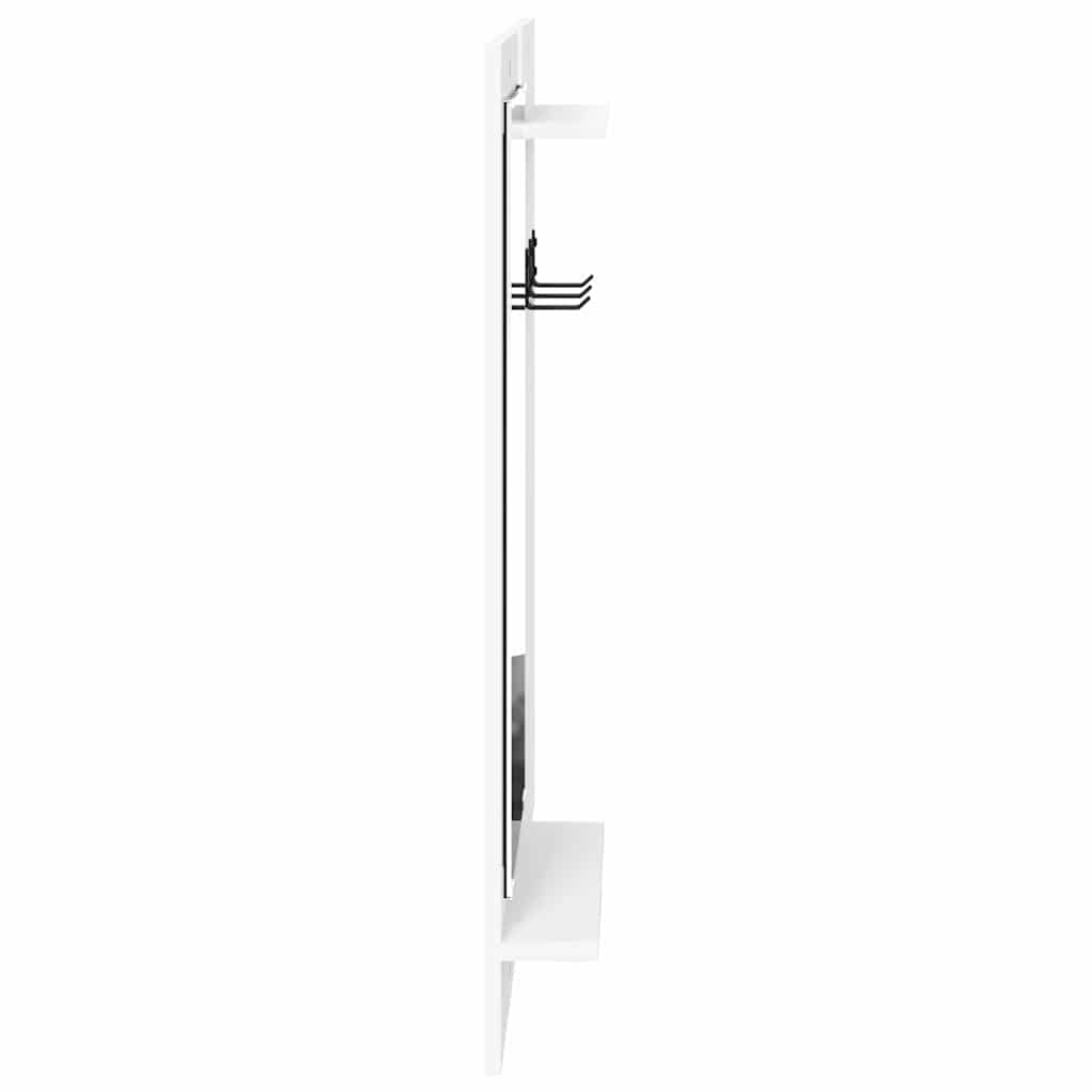 vidaXL Table de chevet murale Blanc 70 x 10 x 90 cm Bois d'ingénierie