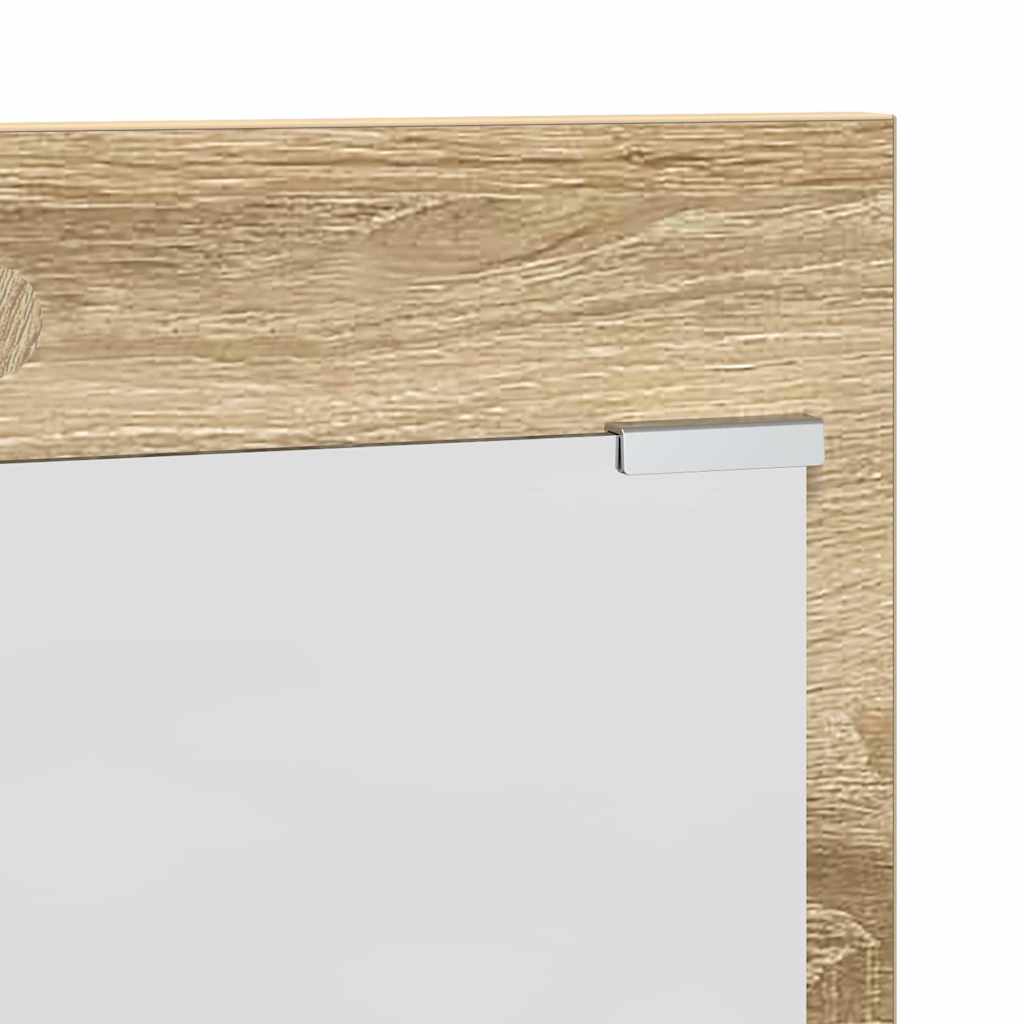 vidaXL Table de chevet murale chêne sonoma 70 x 10 x 90 cm