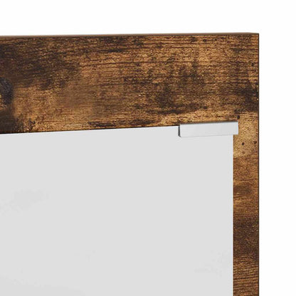 vidaXL Table de chevet murale Chêne fumé 70 x 10 x 90 cm