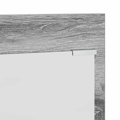 vidaXL Wandmontierter nachttisch Graues Sonoma 70 x 10 x 90 cm