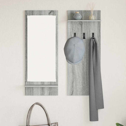 vidaXL Wandmontierter nachttisch Graues Sonoma 70 x 10 x 90 cm
