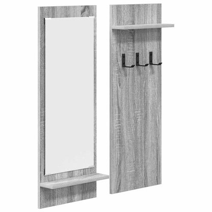 vidaXL Wandmontierter nachttisch Graues Sonoma 70 x 10 x 90 cm